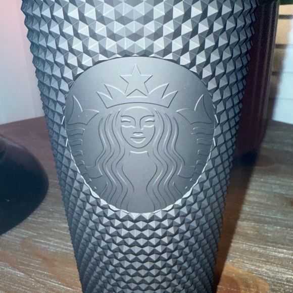 Starbucks Matte Black Tumbler Studded Venti 24 oz Cold Cup With Straw - Picture 2 of 8